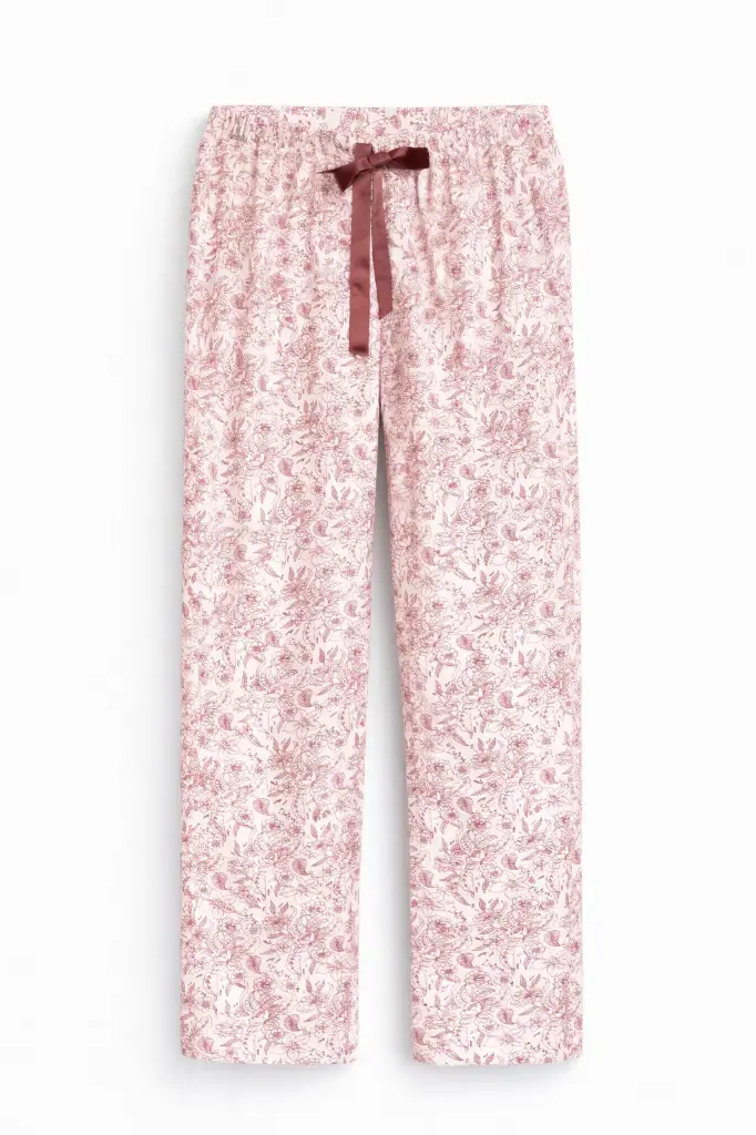 Pantaló llarg pijama dona 100% cotó orgànic Floral