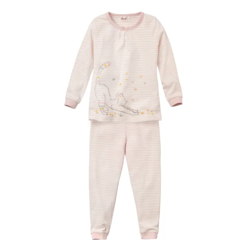 Pijama para niñas algodón orgánico 100% Gato