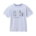 Camiseta algodón orgánico 100% m. corta para niño Surf