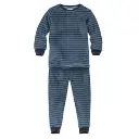 Pijama de rizo algodón orgánico 100% azul