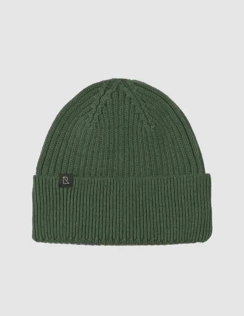 Ribbed-knit 100% organic cotton hat