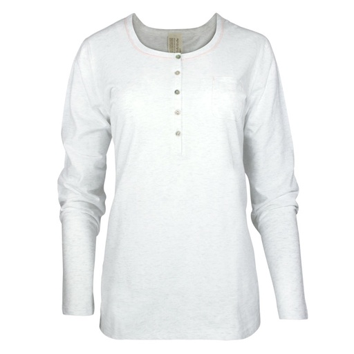 Camiseta pijama 100% algodón orgánico m. larga, talla 36