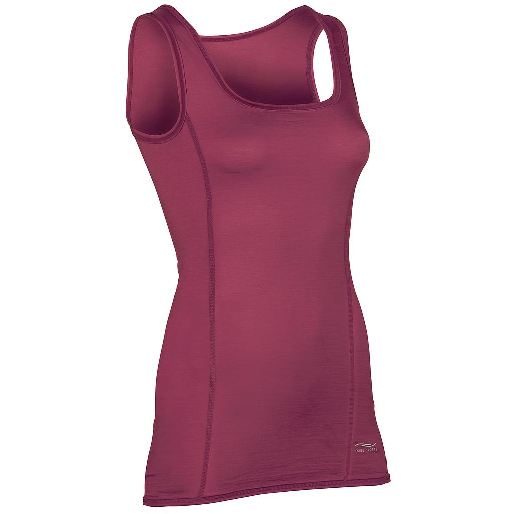 Camiseta técnica tirantes lana merino y seda slim fit Mujer