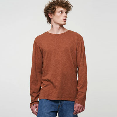 Camiseta manga larga básica algodón orgánico