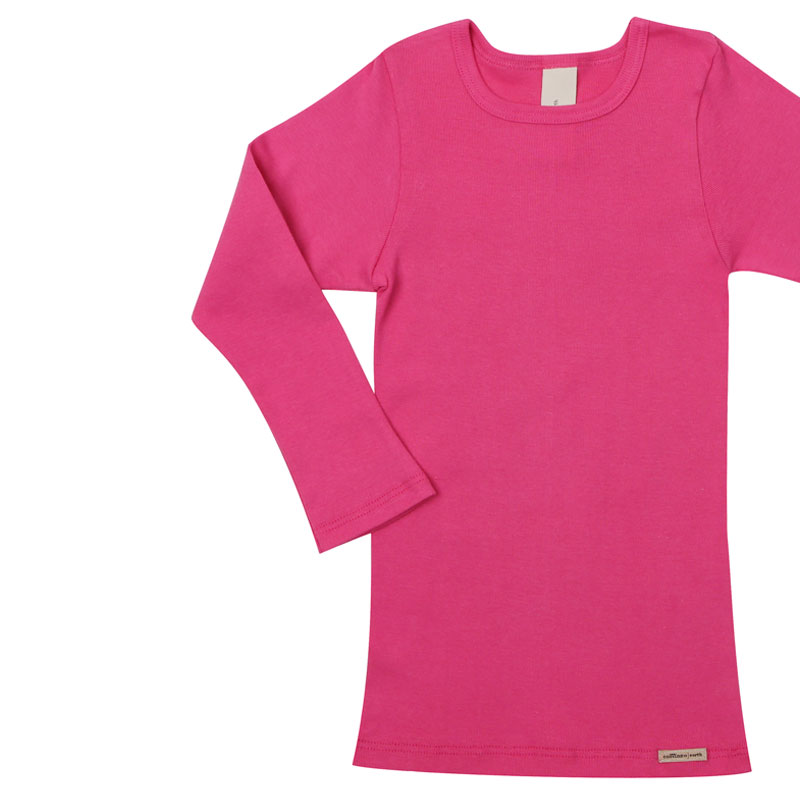 Camiseta 100% algodón orgánico manga larga niños COMAZO