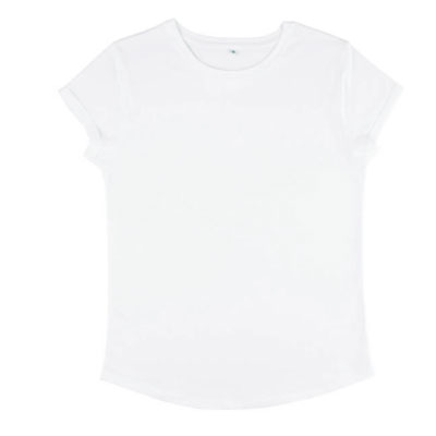 Camiseta ecológica 100% algodón orgánico, básica, mujer