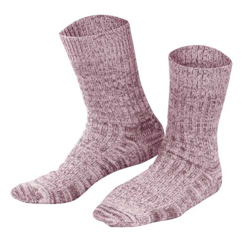 Wool and cotton sock