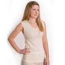 Camiseta lana merino sin mangas Mujer