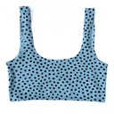 Organic cotton brallete, Lunares azul