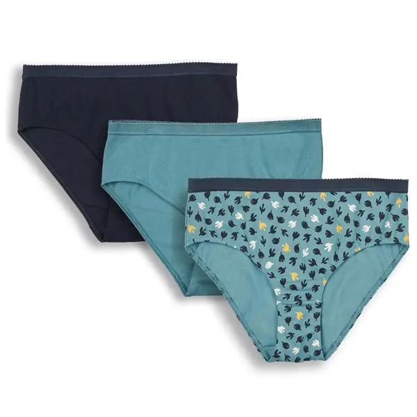 Pack 3 bragas de algodón orgánico mujer POLLY – Living Crafts