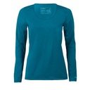 Camiseta técnica lana merino y seda regular fit manga larga Mujer