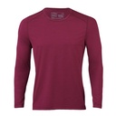 Men's long-sleeve merino wool and silk sports shirt