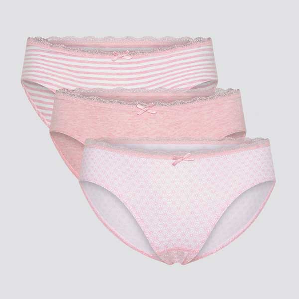 Pack de 3 braguitas niña algodón orgánico COMAZO