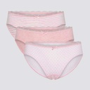 Pack de 3 braguitas niña algodón orgánico COMAZO
