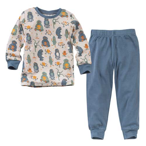 Pijama para niños 100% algodón orgánico, Monster (copia)
