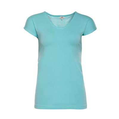 Samarreta pijama cotó orgànic 100%, Turquesa