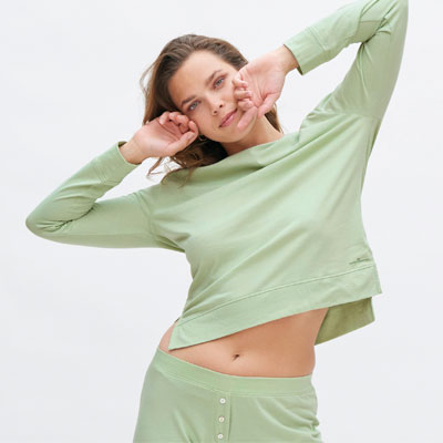 100% organic cotton pajama top, NICCI