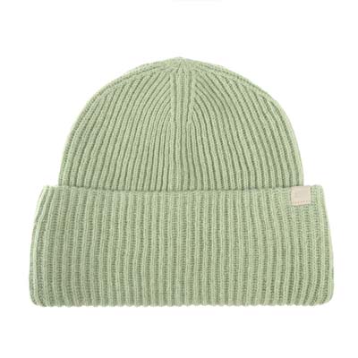Mint green cotton and wool hat