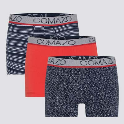 Pack of 3 children's organic cotton boxers