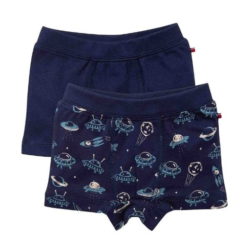 Space-themed 100% organic cotton boxer shorts for boys