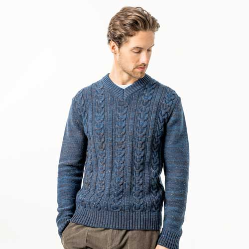 YORIN wool and cotton sweater