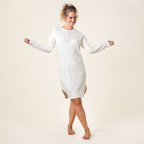 100% organic cotton nightgown without dyes