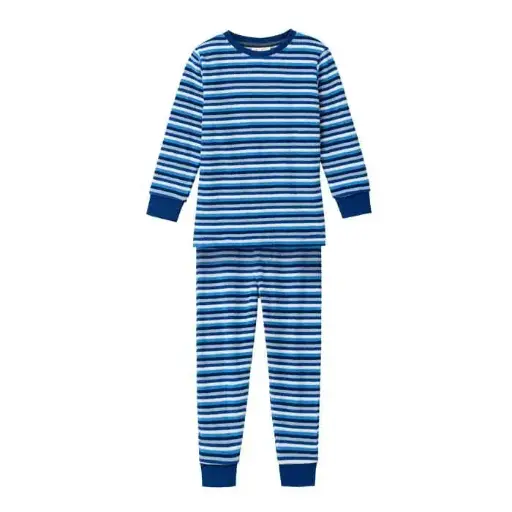 100% organic cotton corduroy pajamas with nautical stripes