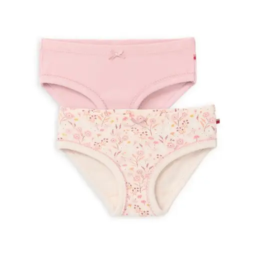 Pack of organic cotton 100% garden girl panties