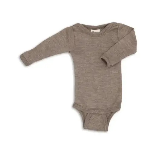 baby bodysuit made of merino wool and silk