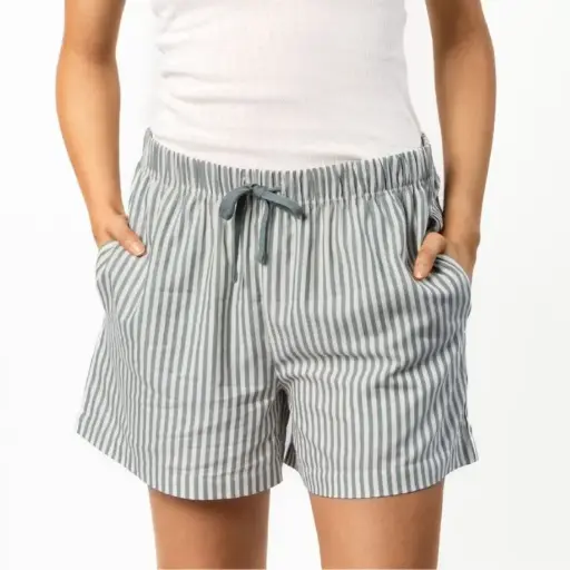Pantalons curts pijama 100% cotó orgànic dona TRICIA
