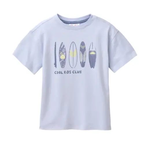 Camiseta algodón orgánico 100% m. corta para niño Surf