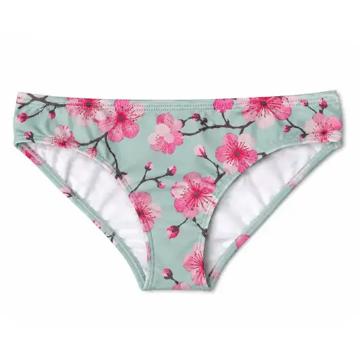 Calceta bikini cotó orgànic Flor Cerezo