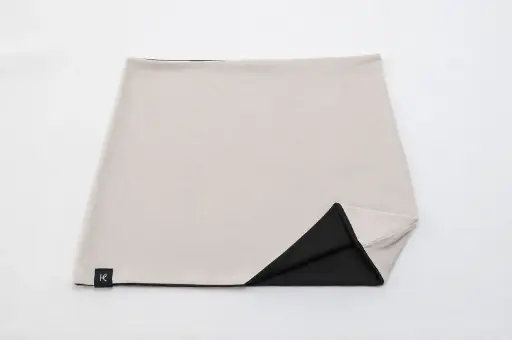 Haramaki de algodón orgánico reversible Gris claro-Negro