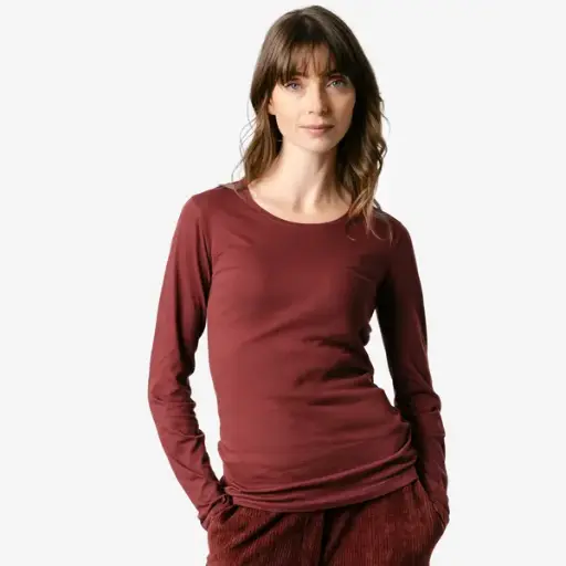 Camiseta algodón orgánico 100% Susanna Marrón