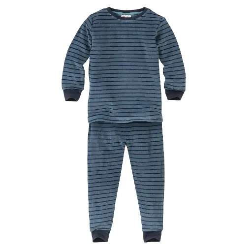 Pijama de ris cotó orgànic 100% blau