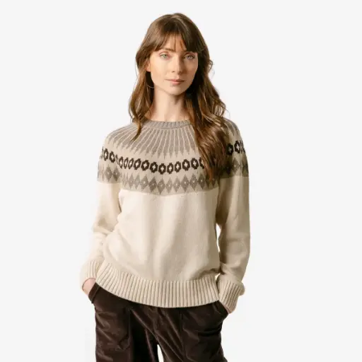 100% organic cotton Nordic-knit sweater