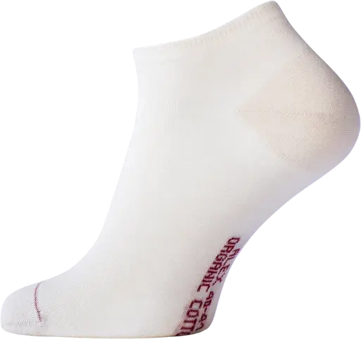 Organic cotton athletic ankle sock