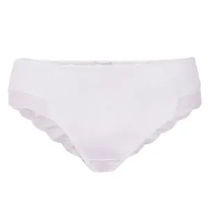 Organic cotton lingerie brief, transparent