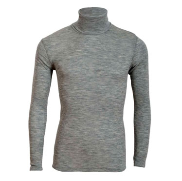 Wool and silk undershirt high neck Man