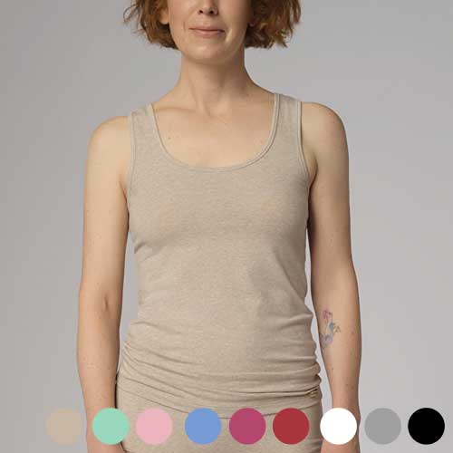 Camiseta tirantes gruesos algodón orgánico