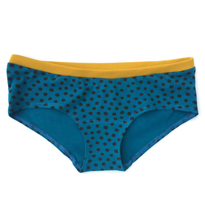 Braga algodón orgánico culotte, Leopardo Blue