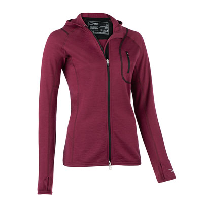 Chaqueta deporte lana merino y seda, Morada