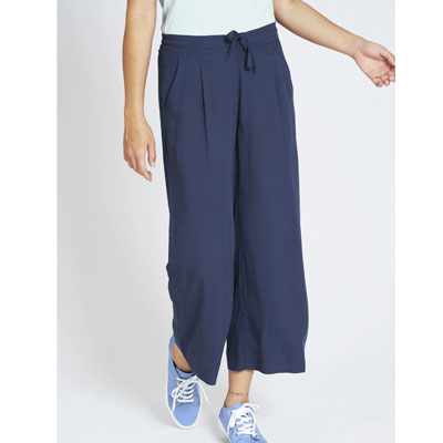 Pantalón culotte vegano, azul marino